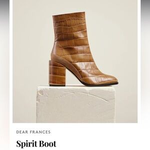 Dear Frances Spirit Boots Brown Croc Laser